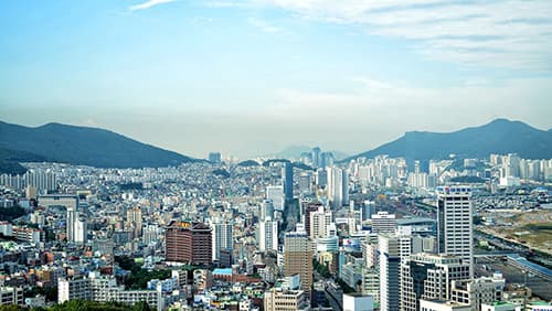 South Korea skyline, Metropolis, cityscape